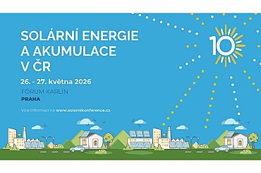 Solární energie a akumulace 2026: 10. ročník konference v Praze